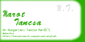 marot tancsa business card